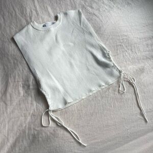 NWOT Zara Cropped Side-Tie Tank